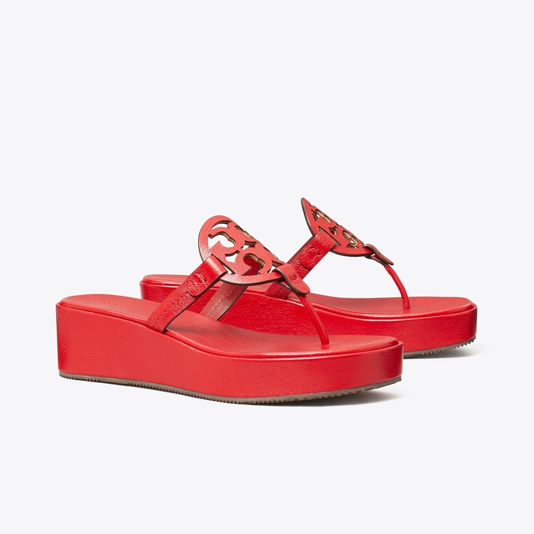 Tory Burch Miller Wedge Sandal TORY RED