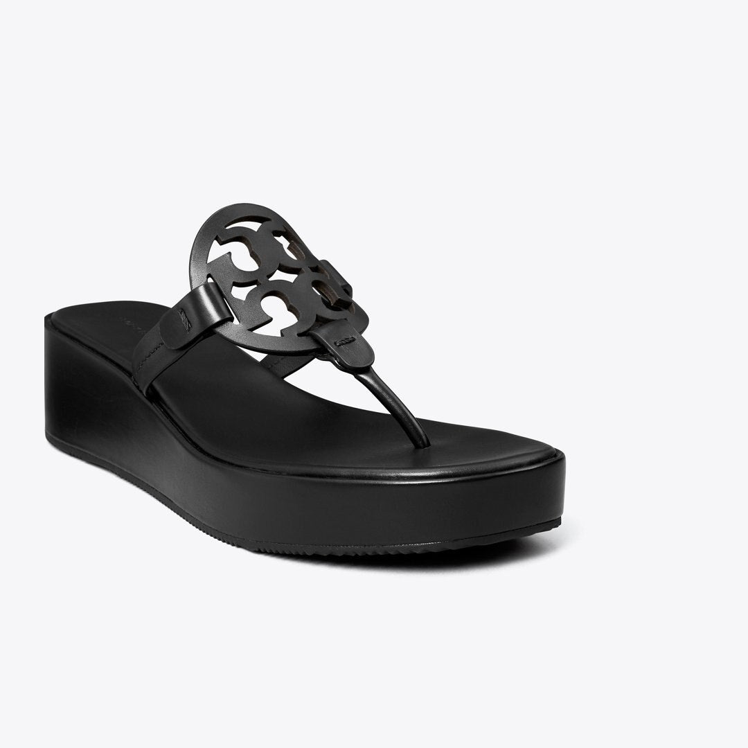 Tory Burch Miller Wedge Sandal PERFECT BLACK