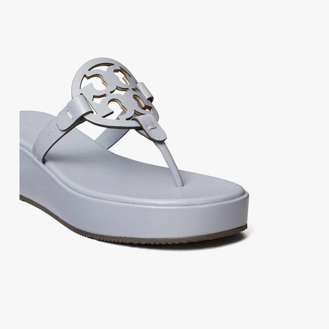 Tory Burch Miller Wedge Sandal VAPOR BLUE
