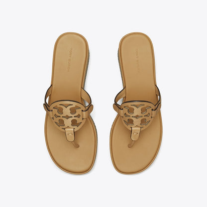 Tory Burch Miller Wedge Sandal GINGER SHORTBREAD