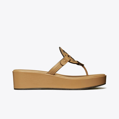 Tory Burch Miller Wedge Sandal GINGER SHORTBREAD