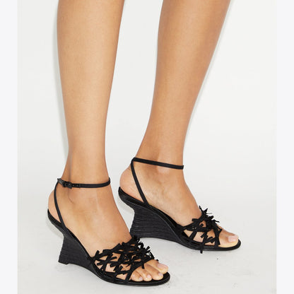 Tory Burch Mini Bow Espadrille Wedge PERFECT BLACK / PERFECT BLACK