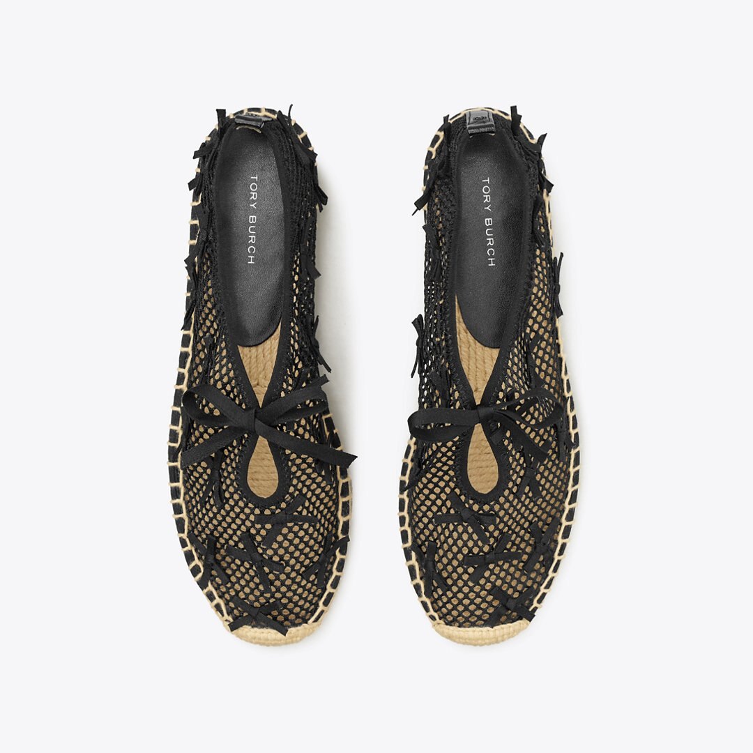Tory Burch Mini Bow Mesh Espadrille PERFECT BLACK / PERFECT BLACK