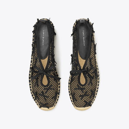 Tory Burch Mini Bow Mesh Espadrille PERFECT BLACK / PERFECT BLACK