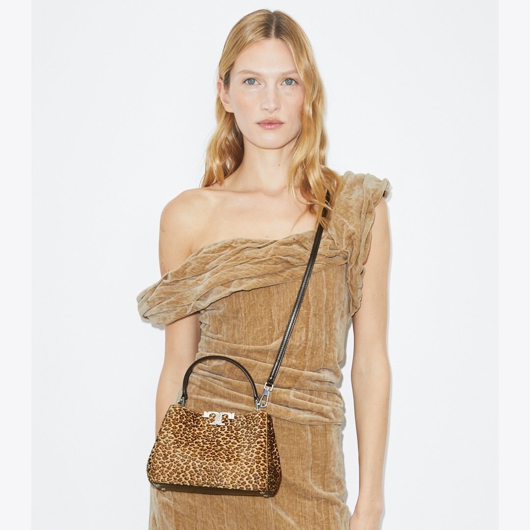 Tory Burch Mini Eleanor Calf Hair Satchel Multi