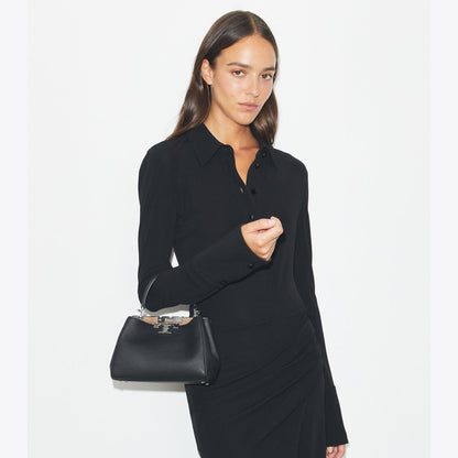 Tory Burch Mini Eleanor Soft Satchel Black