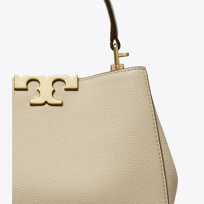 Tory Burch Mini Eleanor Soft Satchel Light Stone