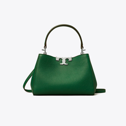Tory Burch Mini Eleanor Soft Satchel Dark Kale