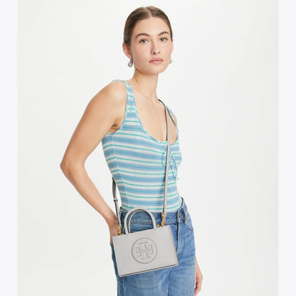 Tory Burch Mini Ella Bio Tote Gray