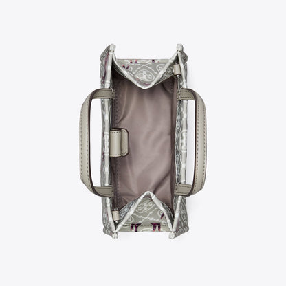 Tory Burch Mini Ella Horse Tote Gray / Magenta
