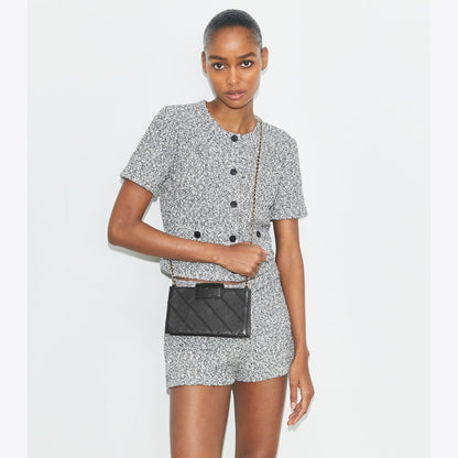 Tory Burch Mini Fleming Crossbody Black