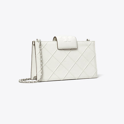 Tory Burch Mini Fleming Crossbody Blanc