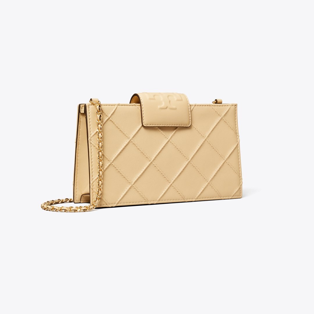 Tory Burch Mini Fleming Crossbody Vanilla Soft Serve