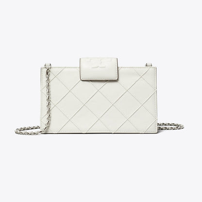 Tory Burch Mini Fleming Crossbody Blanc