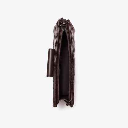 Tory Burch Mini Fleming Patent Crossbody Deep Burgundy