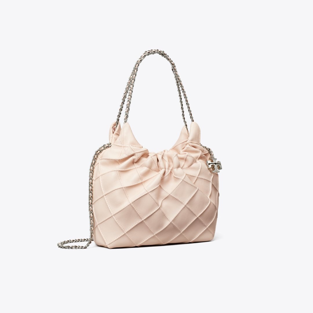Tory Burch Mini Fleming Soft Hobo Bag Soft Pink