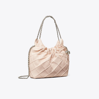 Tory Burch Mini Fleming Soft Hobo Bag Soft Pink