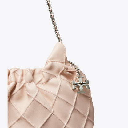 Tory Burch Mini Fleming Soft Hobo Bag Soft Pink