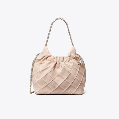 Tory Burch Mini Fleming Soft Hobo Bag Soft Pink