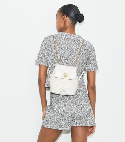 Mini Kira Diamond Quilt Backpack Warm White Warm White