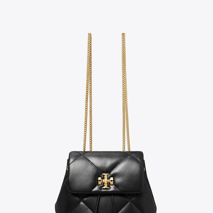 Tory Burch Mini Kira Diamond Quilt Backpack Black