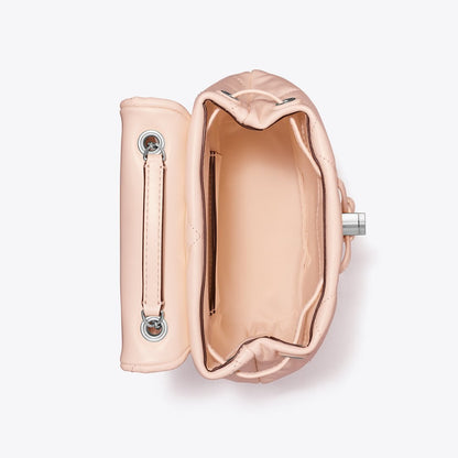 Tory Burch Mini Kira Diamond Quilt Backpack Soft Pink