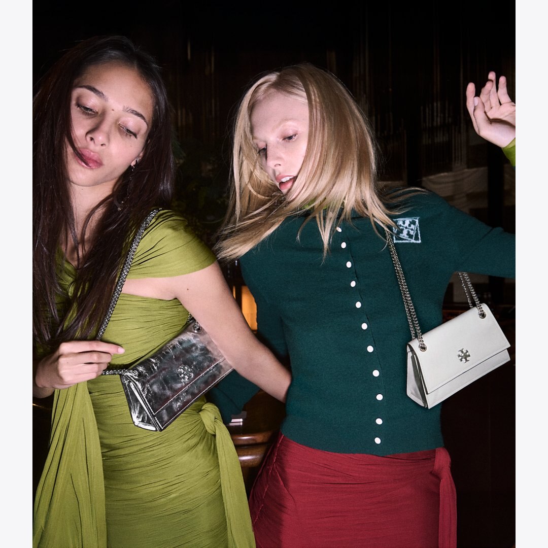 Tory Burch Mini Kira Turnlock Shoulder Bag BIANCO