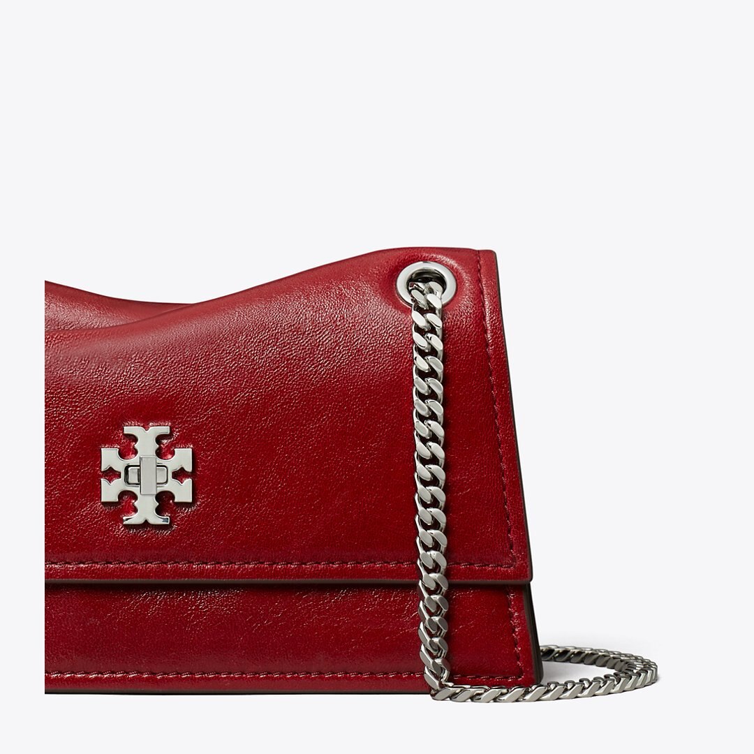 Tory Burch Mini Kira Turnlock Shoulder Bag Red