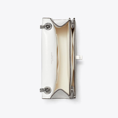 Tory Burch Mini Kira Turnlock Shoulder Bag BIANCO