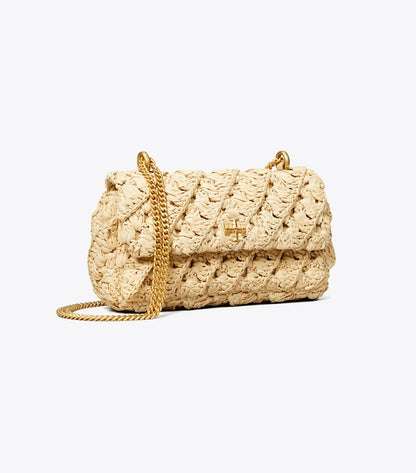 Mini Kira Woven Flap Bag Natural Natural