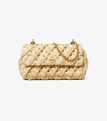 Mini Kira Woven Flap Bag Natural Natural