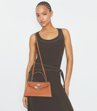 Mini Lee Radziwill Top-Handle Bag BOURBON BOURBON