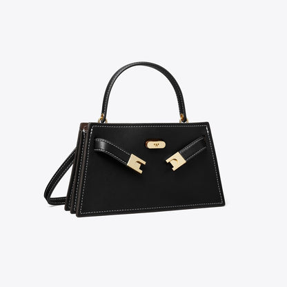 Tory Burch Mini Lee Radziwill Top-Handle Bag Black