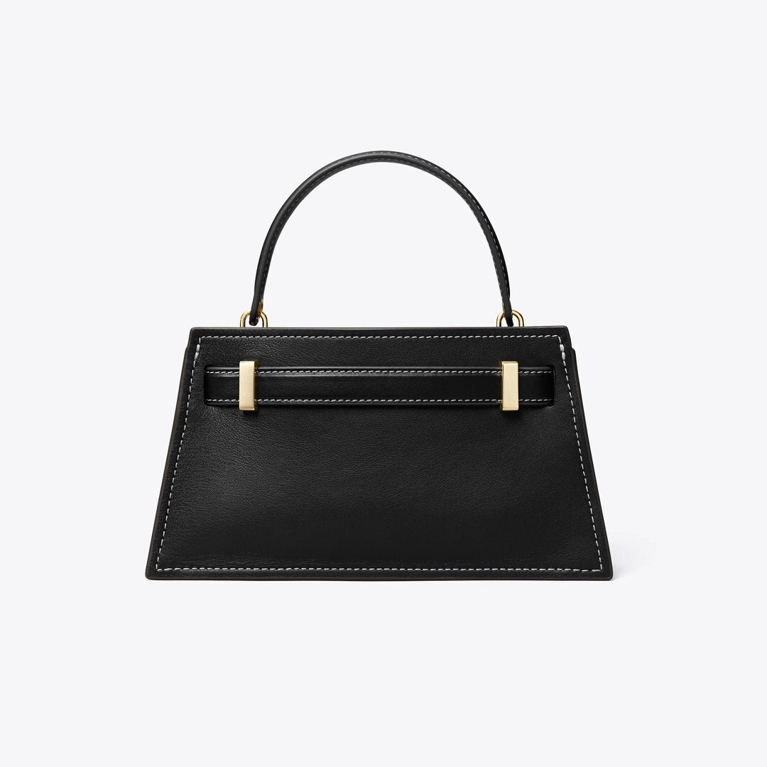 Tory Burch Mini Lee Radziwill Top-Handle Bag Black