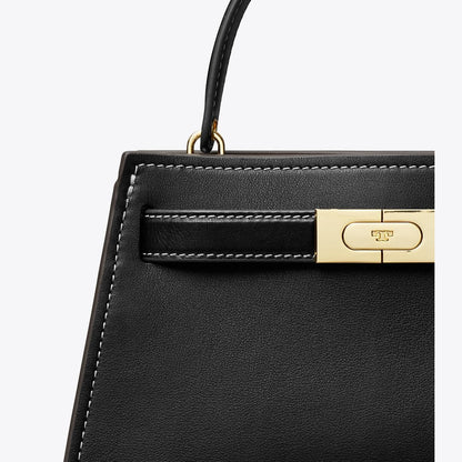 Tory Burch Mini Lee Radziwill Top-Handle Bag Black