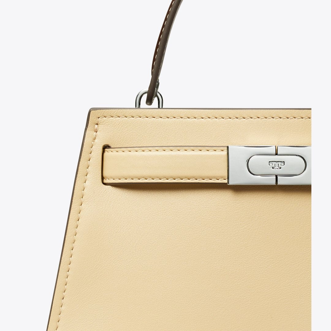 Tory Burch Mini Lee Radziwill Top-Handle Bag Praline
