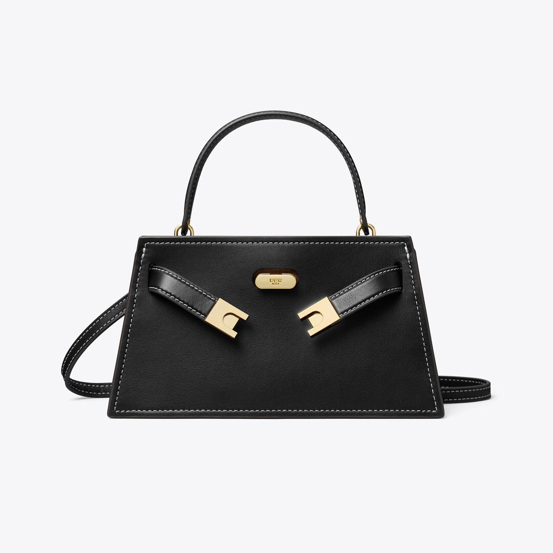 Tory Burch Mini Lee Radziwill Top-Handle Bag Black