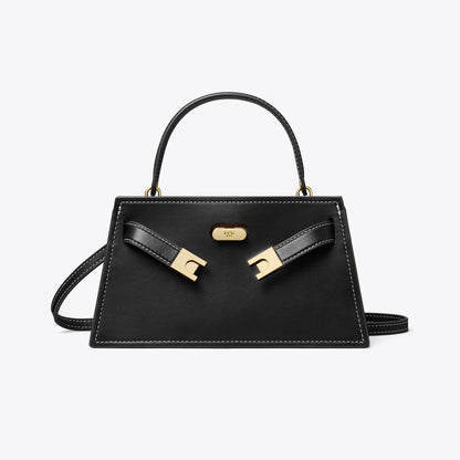 Tory Burch Mini Lee Radziwill Top-Handle Bag Black