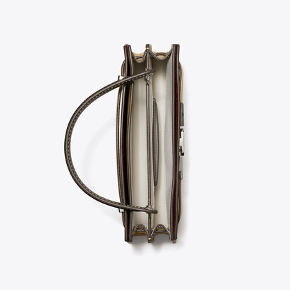 Tory Burch Mini Lee Radziwill Top-Handle Bag Praline