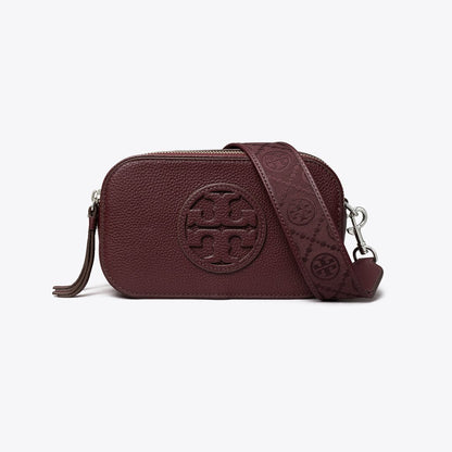 Tory Burch Mini Miller Crossbody Bag Dark Carmine