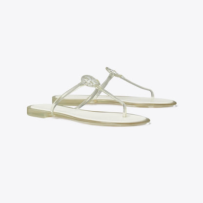 Tory Burch Mini Miller Jelly Sandal CLEAR / SILVER