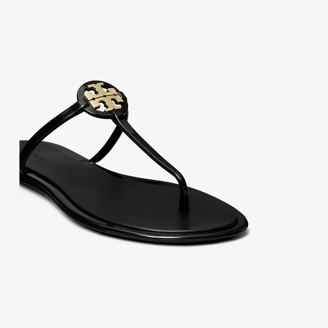 Tory Burch Mini Miller Jelly Sandal PERFECT BLACK / GOLD