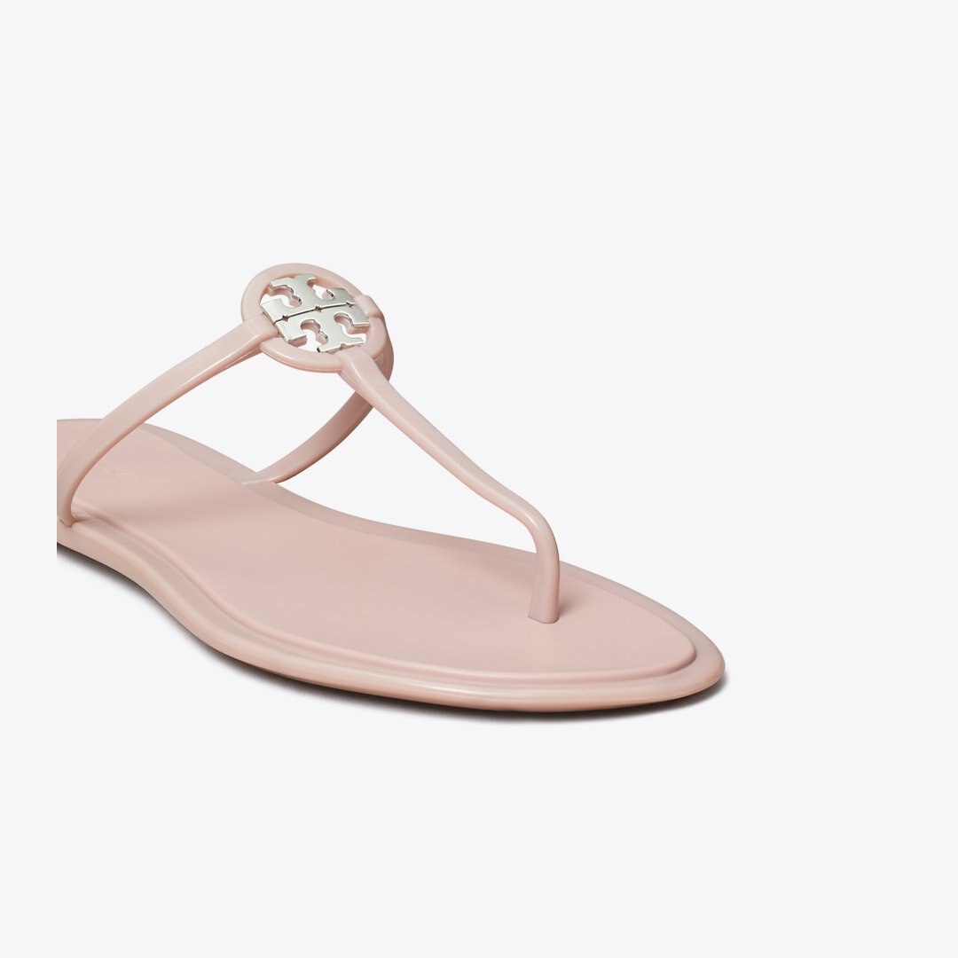 Tory Burch Mini Miller Jelly Sandal PINK MEADOW / SILVER