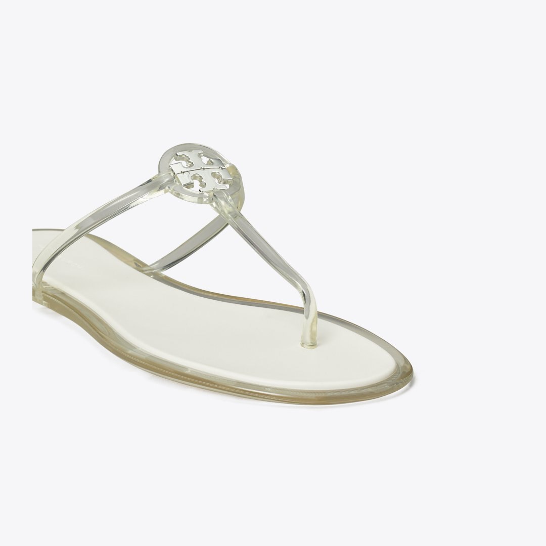 Tory Burch Mini Miller Jelly Sandal CLEAR / SILVER