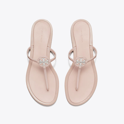 Tory Burch Mini Miller Jelly Sandal PINK MEADOW / SILVER