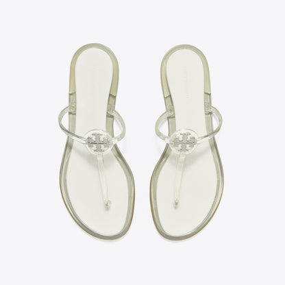 Tory Burch Mini Miller Jelly Sandal CLEAR / SILVER