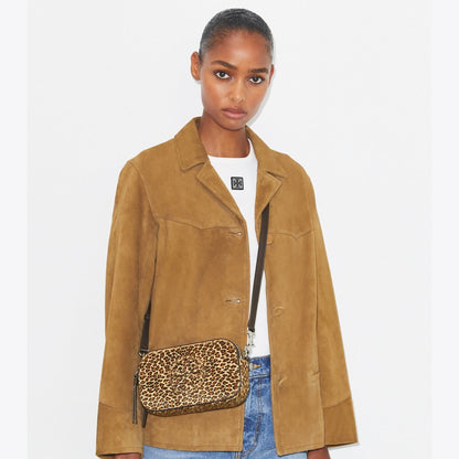 Tory Burch Mini Miller Leopard-Print Crossbody Bag Multi