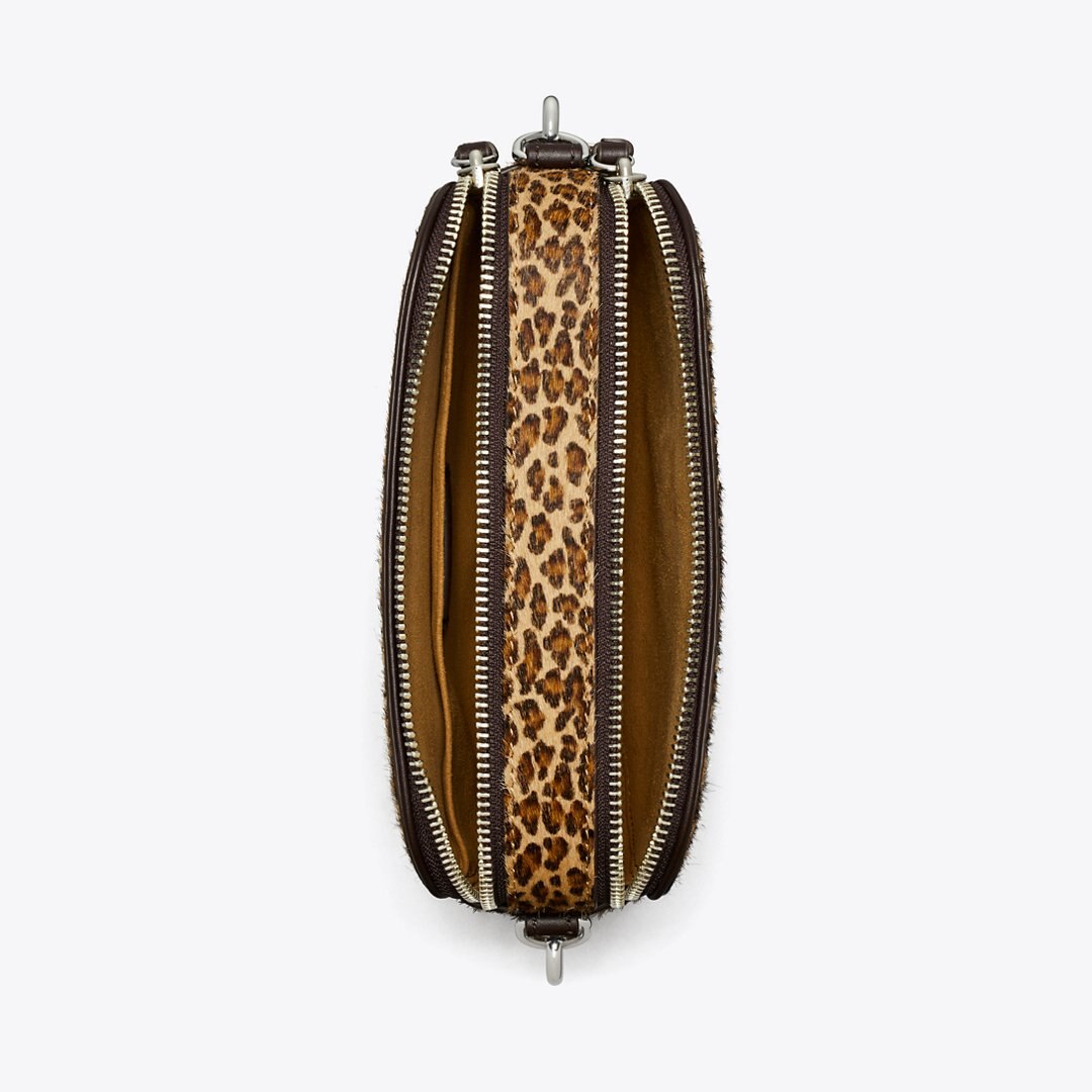 Tory Burch Mini Miller Leopard-Print Crossbody Bag Multi