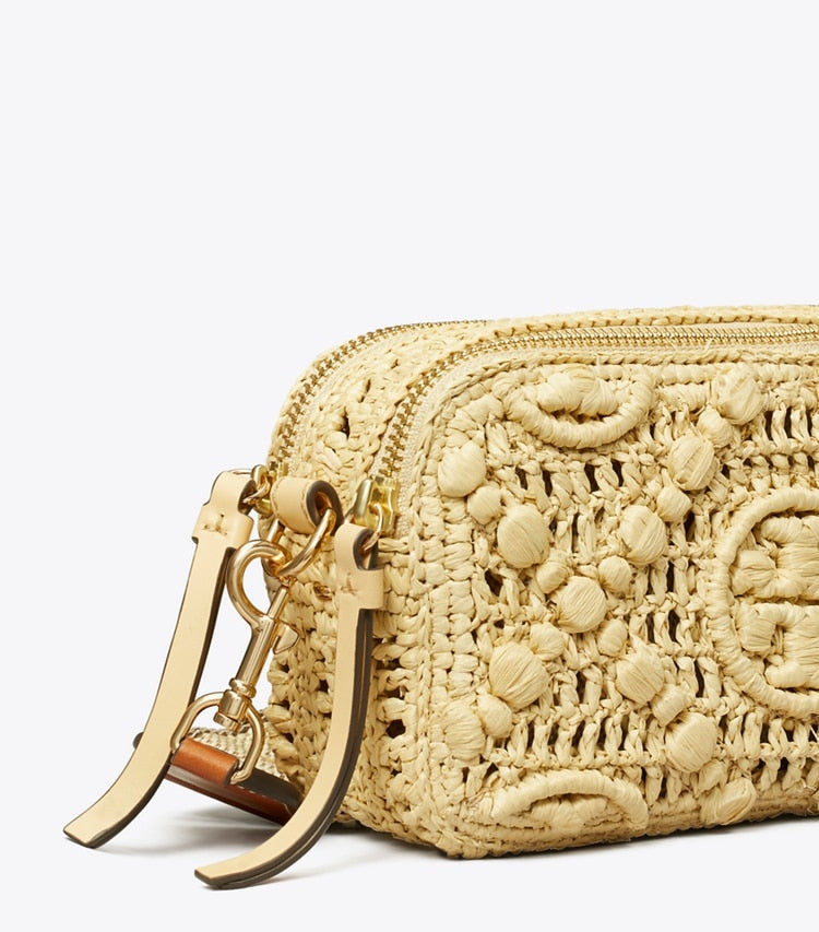 Mini Miller Raffia Crossbody Bag Natural Natural