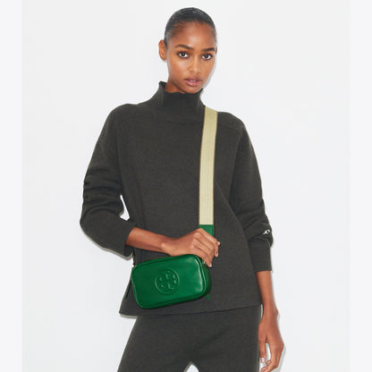 Tory Burch Mini Miller Soft Crossbody Bag Dark Kale